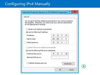 Configuring IPv4 Manually
 