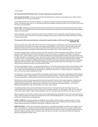 PTSD & Survivor Guilt | DOC