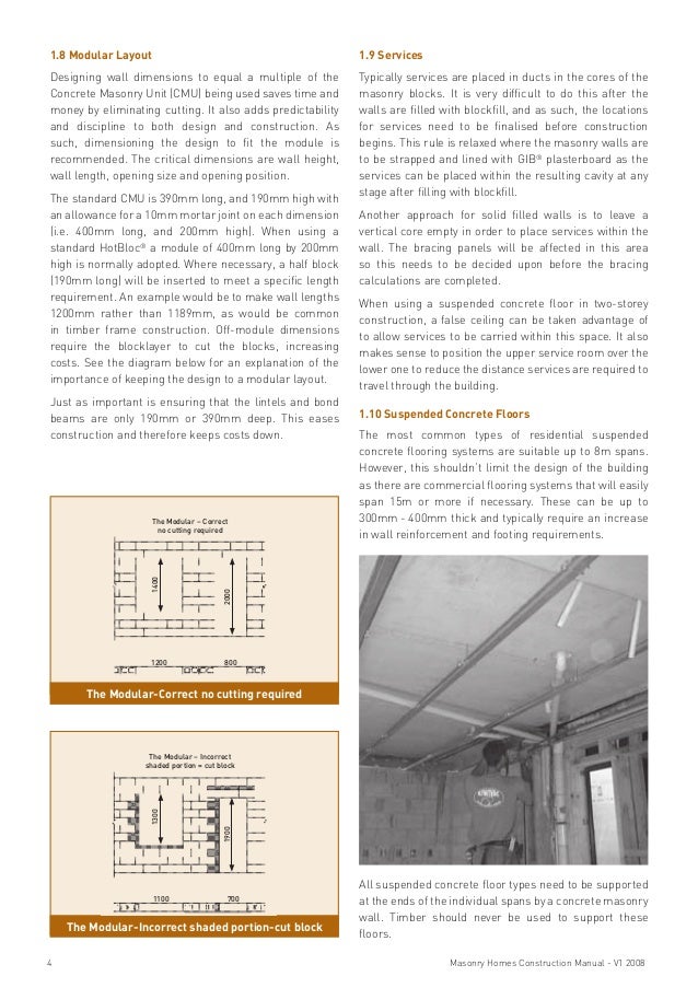 Masonry Homes Construction Manual