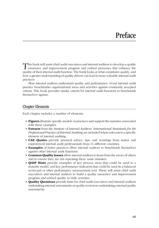 Internal Audit Quality Developing a Quality Assurance and Improvement ...