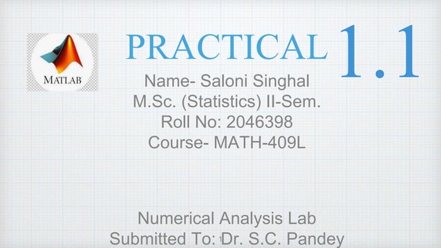 Matrix operations in MATLAB | PPTX | Programming Languages | Computing