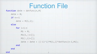Matlab Files | PPTX