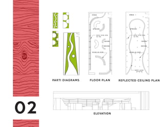 Facilities
Display FIxture Position
Circulation
Facilities
Display FIxture Position
Circulation
7
Floor Plan
A B
C
D
Floor Plan
Scale= 1/8=1’-0”
11
Reflected Ceiling Plan
Reflected Ceiling Plan
Scale= 1/8=1’-0”
12
Custom Glass
Plywood
Elevations
Elevation A
Scale=1/4”=1’-0”
Facilities
Display FIxtu
Circulation
Facilities
Display FIxture
Circulation
7
Facilities
Display FIxture Position
Circulation
Facilities
Display FIxture Position
Circulation
7
Facilities
Display FIxture Position
Circulation
Diagramming
Facilities
Display FIxture Position
Circulation
7
PARTI DIAGRAMS FLOOR PLAN REFLECTED CEILING PLAN
ELEVATION02
 