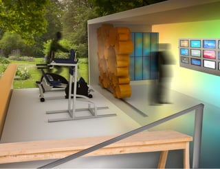 INTERIOR OF THE TRAILER
 