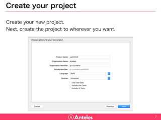 Create your project
Create your new project.
Next, create the project to wherever you want.
7
 