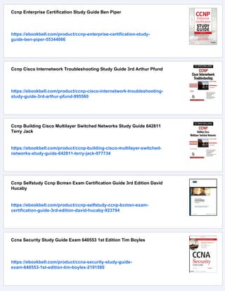 Ccnp Study Guide Kit Robert Padjen Todd Lammle | PDF