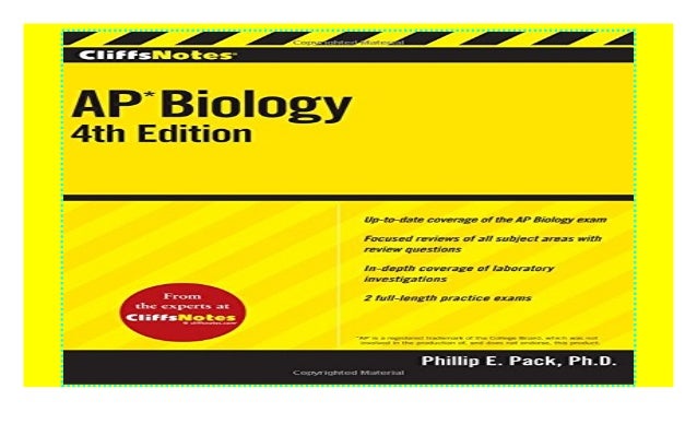 Cliffsnotes Ap Biology Cliffs Ap 2018 Pdf
