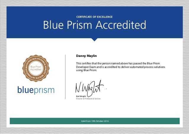 rpa blue prism developer