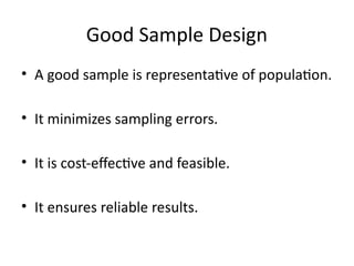 Comprehensive Guide to Sample Design and Research Methodology in Data ...