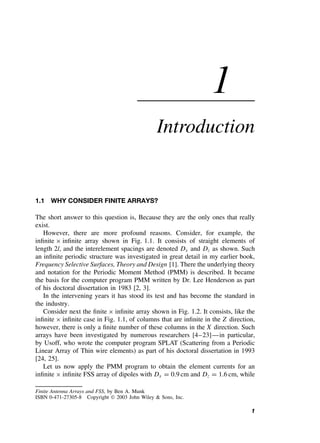 Finite Antenna Arrays And Fss Ben Munk John Wiley Sons | PDF