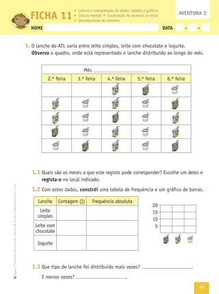 23
Texto
NOME DATA - -
1.
Observa
1.1
regista-o
1.2 constrói
1.3
AVENTURA 2
FICHA 11
 