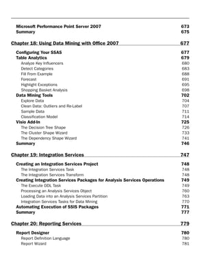Professional Microsoft Sql Server Analysis Services 2008 With Mdx ...