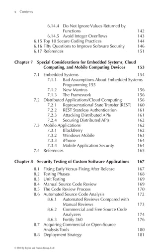 Secure And Resilient Software Development Mark S Merkow Lakshmikanth ...
