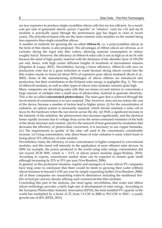 Solar Cells Thinfilm Technologies Leonid A Kosyachenko | PDF