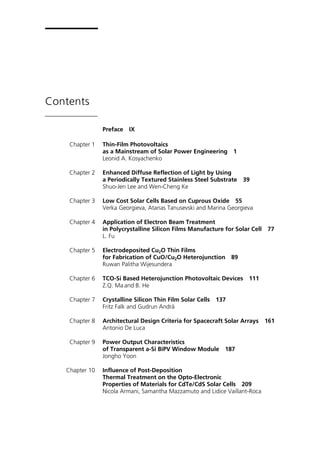 Solar Cells Thinfilm Technologies Leonid A Kosyachenko | PDF