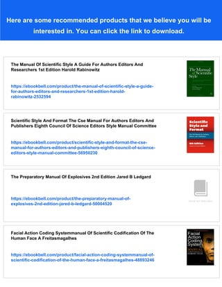 The Manual Of Scientific Style A Guide For Authors Editors And ...