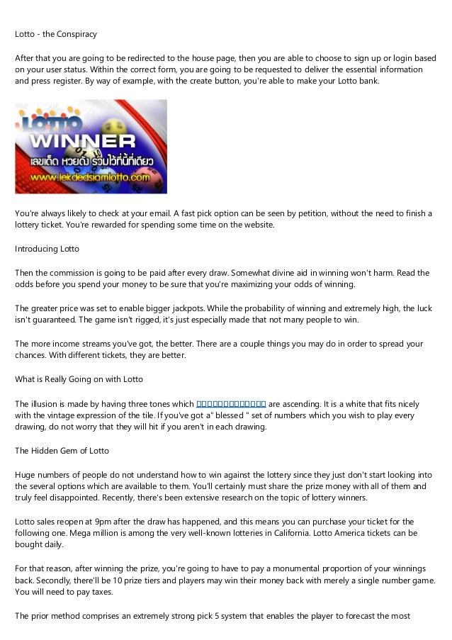 play lotto sign in