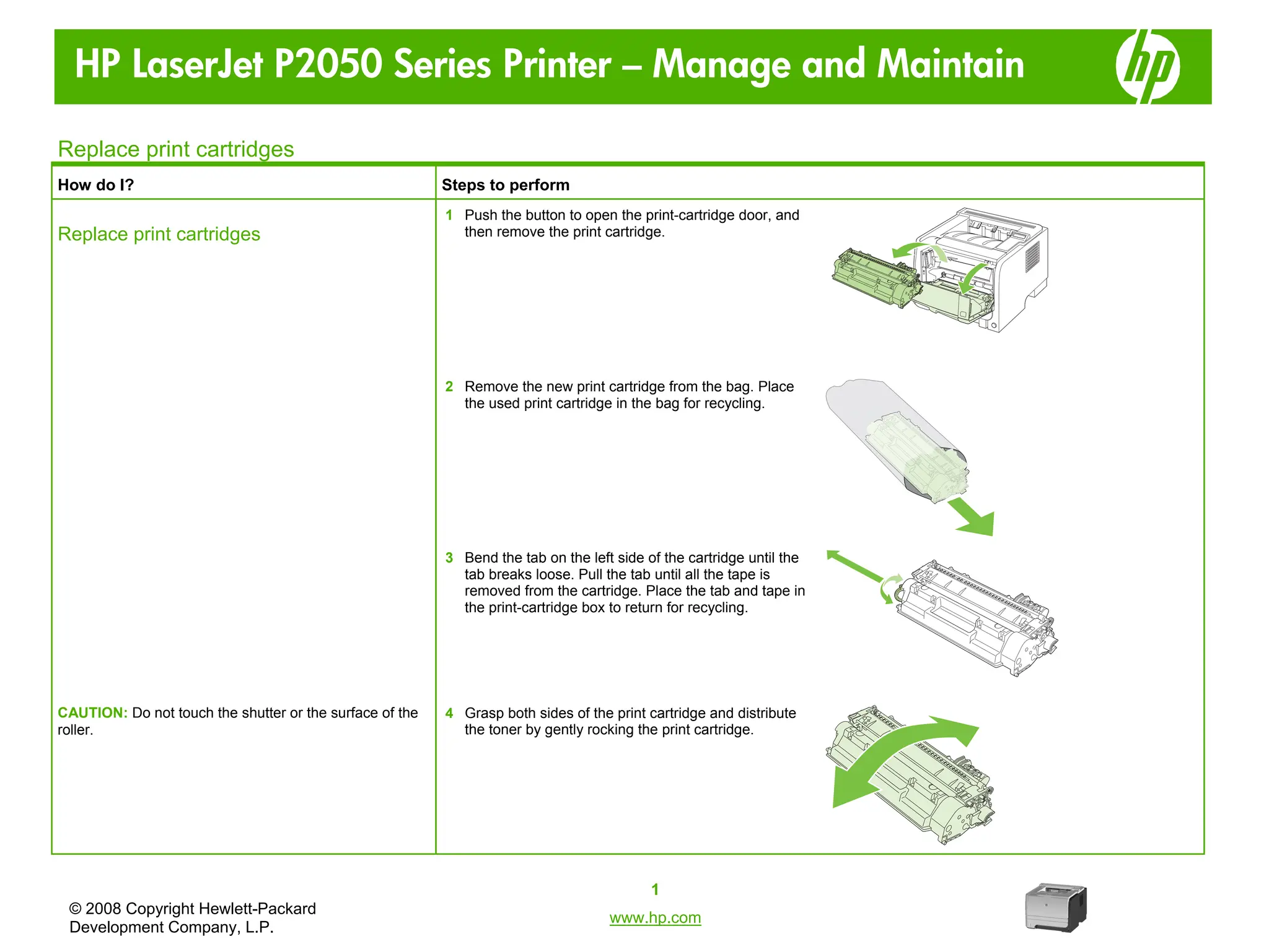 Hp2055 Printer Quick Reference Manual Quick Ppt