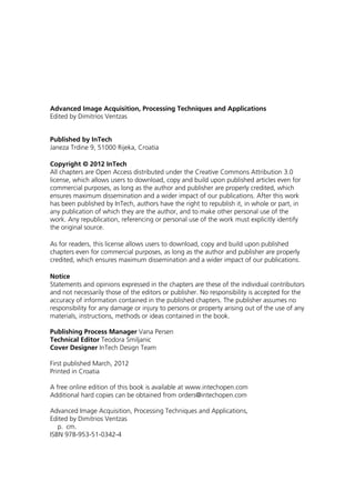 Advanced Image Acquisition Processing Techniques Applns D Ventzas | PDF