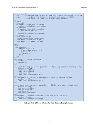 Artificial Intelligence Agent Behaviour I Math W Teahan | PDF