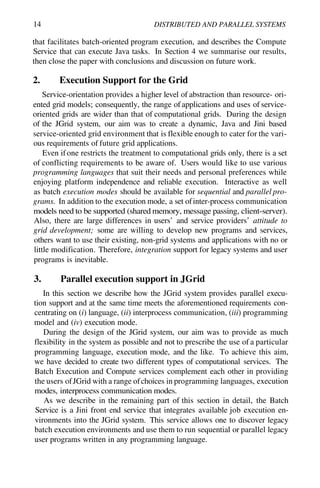 Distributed And Parallel Systems Cluster Grid Computing Z Johasz | PDF