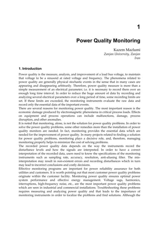 Power Quality Monitoring Analysis And Enhancement A Zobaa | PDF