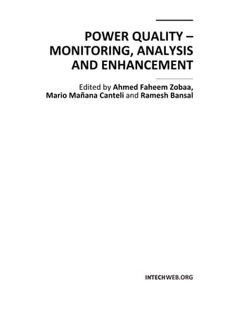 Power Quality Monitoring Analysis And Enhancement A Zobaa | PDF