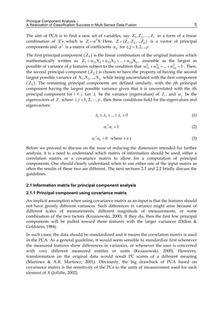 Principal Component Analysis Engineering Applications P Sanguansat | PDF