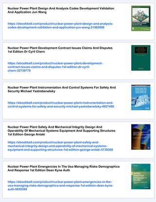 Nuclear Power Plant Life Management Processes Guidelines And Practices ...