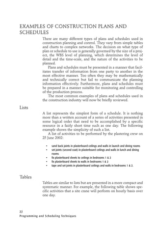 Section Different Schedule Example Programming And Scheduling Techniques Thomas E Uher | PDF