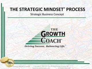 THE STRATEGIC MINDSET ®   PROCESS Strategic Business Concept  Strategic Business Concept Copyright © 2002-2011 by GC Franchising Systems, Inc.  Businesscoachmemphis.com  All Rights Reserved 