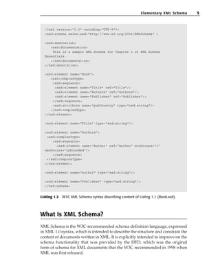 Xml Schema Essentials R Allen Wyke Andrew Watt | PDF