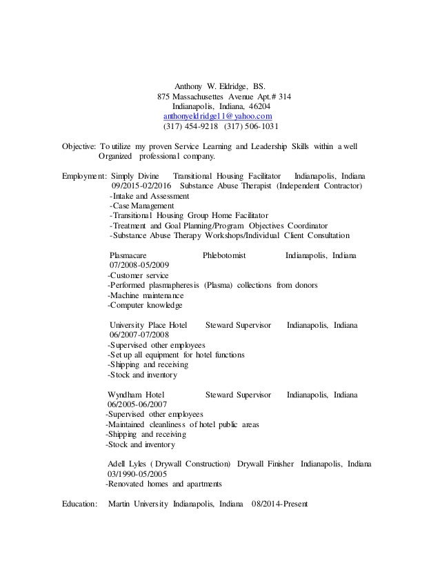 Anthony revised resume - Anthony Revised Resume 1 638 