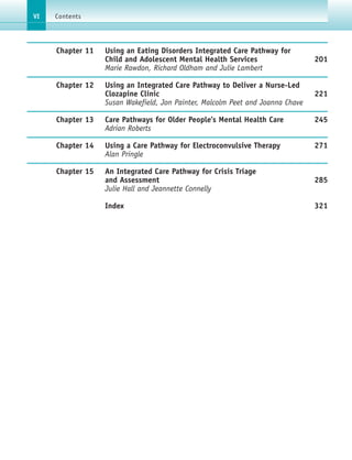 Integrated Care Pathways In Mental Health Julie Hall David Howard | PDF