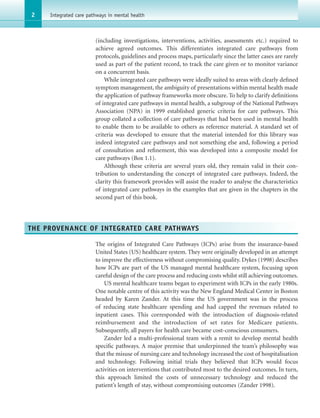 Integrated Care Pathways In Mental Health Julie Hall David Howard | PDF