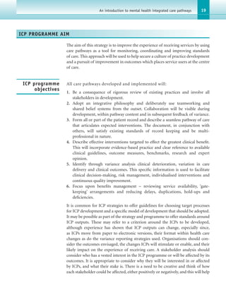 Integrated Care Pathways In Mental Health Julie Hall David Howard | PDF