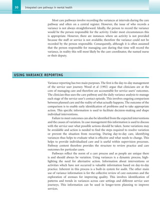 Integrated Care Pathways In Mental Health Julie Hall David Howard | PDF