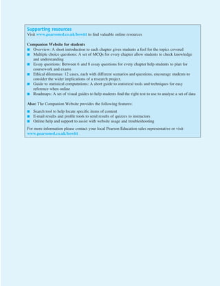 Introduction To Research Methods In Psychology 2nd Edition Dennis ...