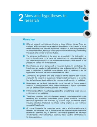 Introduction To Research Methods In Psychology 2nd Edition Dennis ...