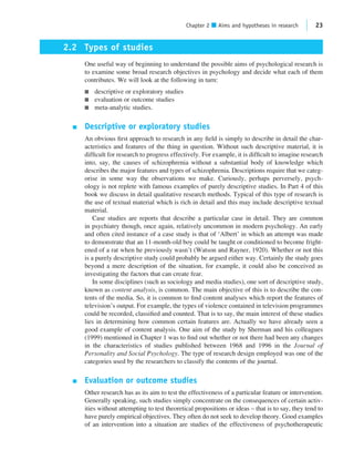 Introduction To Research Methods In Psychology 2nd Edition Dennis ...