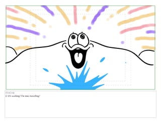 Dialog
L/ It's working! I'm time travelling!
 