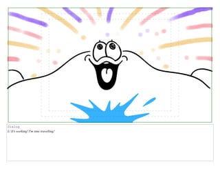 Dialog
L/ It's working! I'm time travelling!
 
