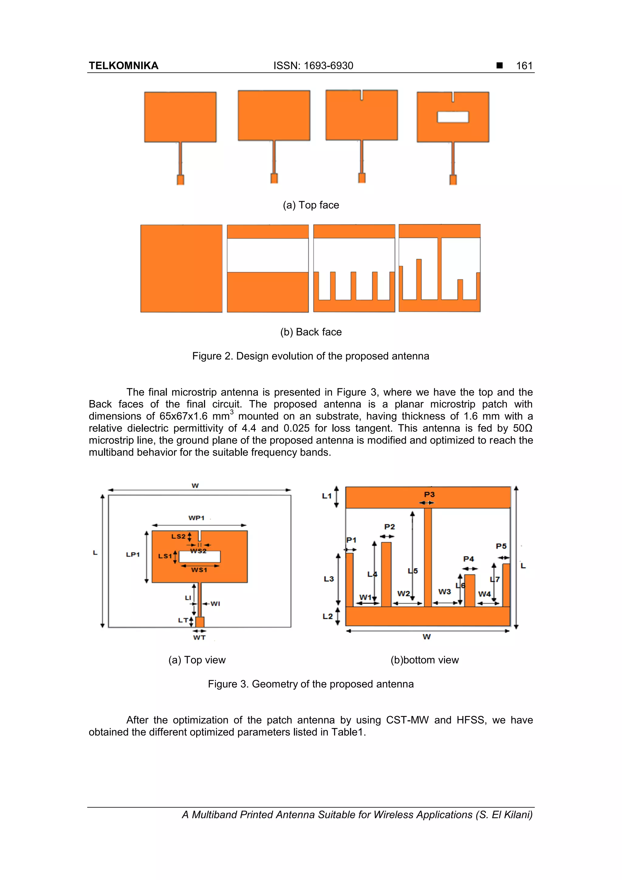 A Multiband Printed Antenna Suitable for Wireless Applications | PDF