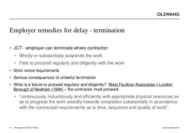 Managing the Risks of Delay in Construction Projects