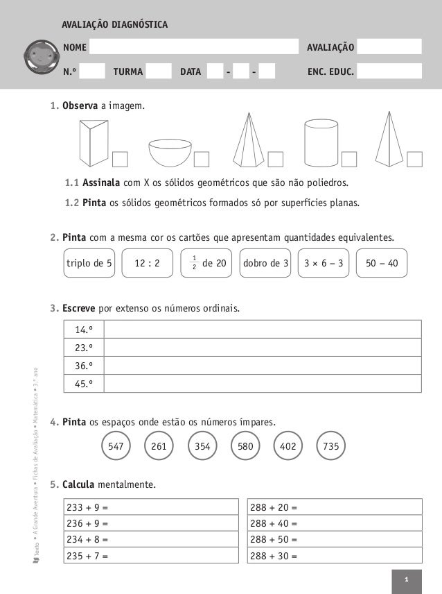 Soluções problemas de matematica