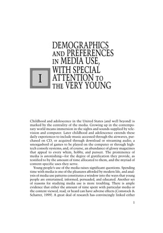Media And The American Child George A Comstock Erica Scharrer | PDF