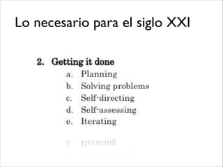Lo necesario para el siglo XXI
 