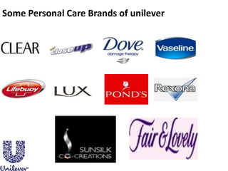 Some Personal Care Brands of unilever
 