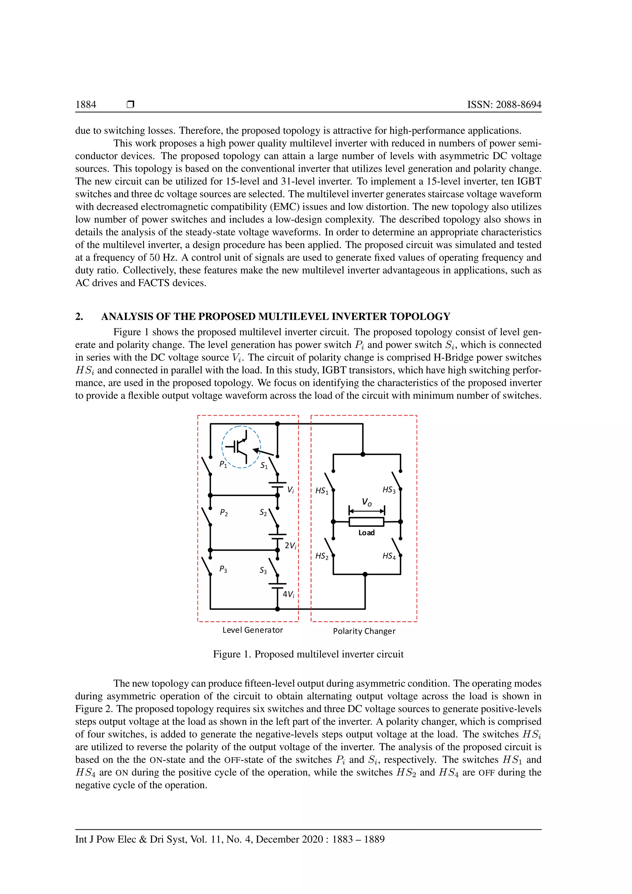 A high-performance multilevel inverter with reduced power electronic ...
