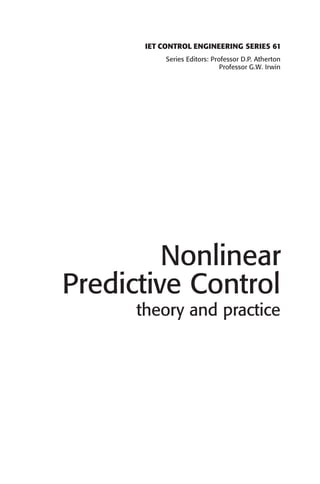 Nonlinear Predictive Control Theory And Practice Basil Kouvaritakis | PDF